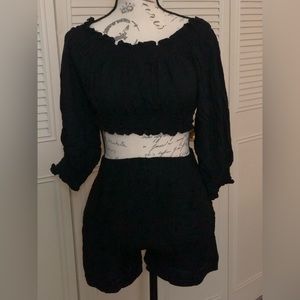 Longsleeve terno shorts.. new without tag fit to xs to small